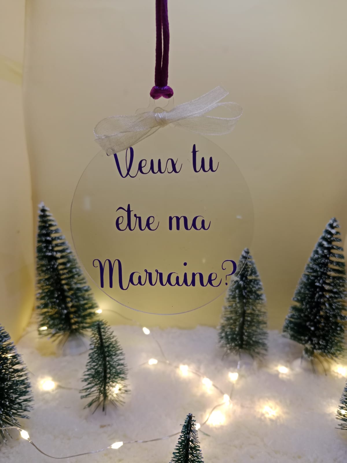 Veux tu être ma marraine?