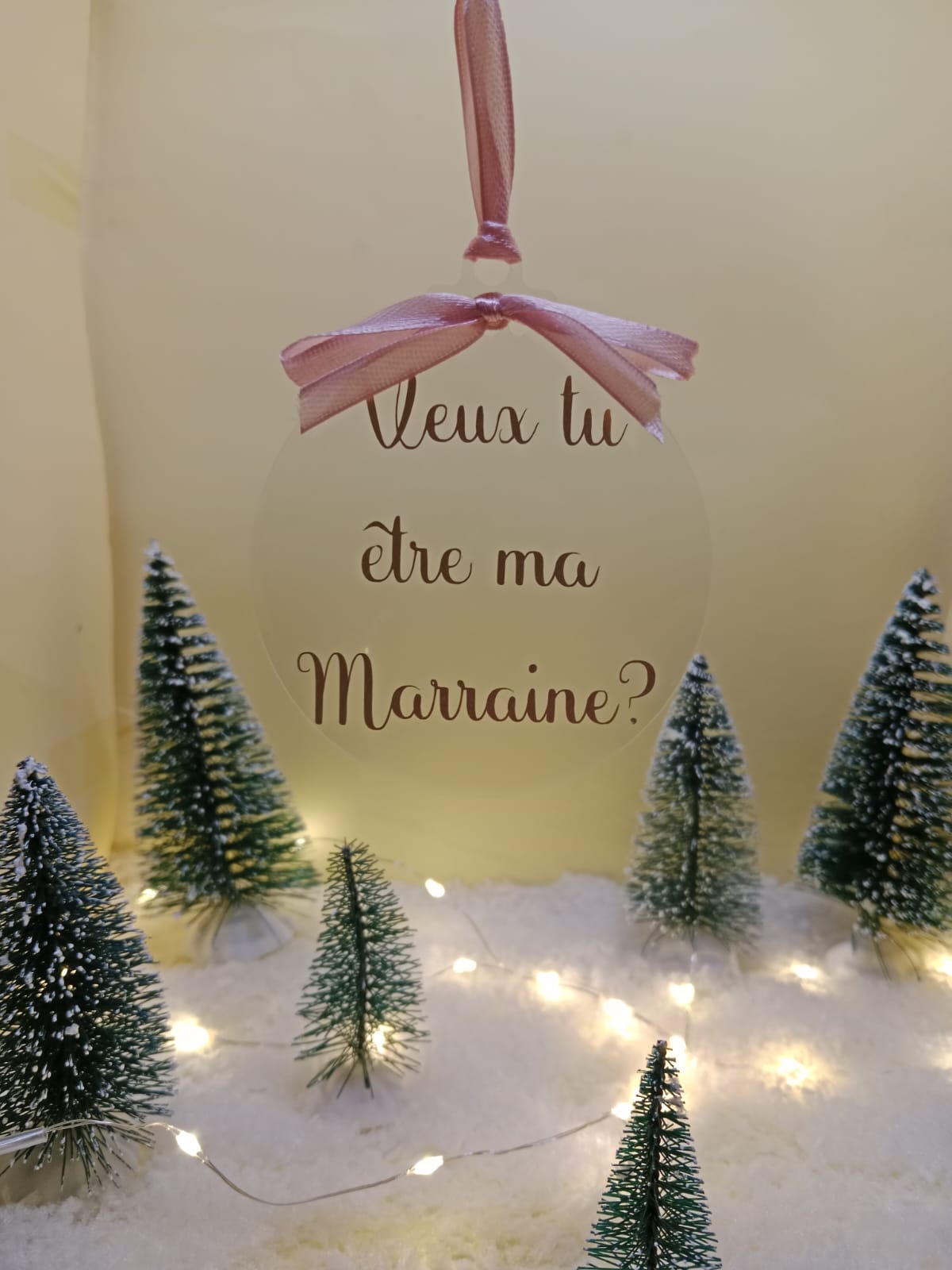 Veux tu être ma marraine?